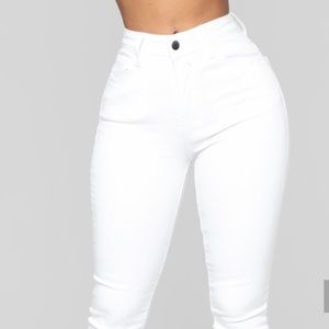 White FashionNova Jeans